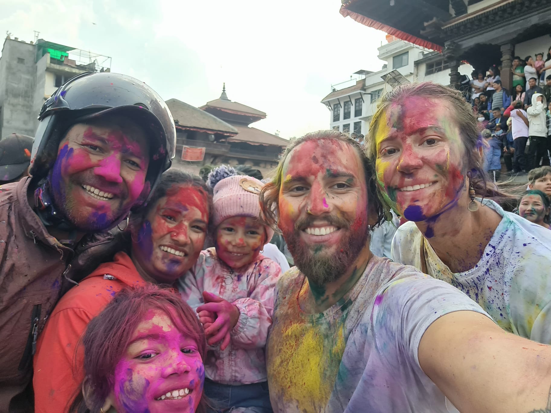 Fêter la Holi Color à Katmandou