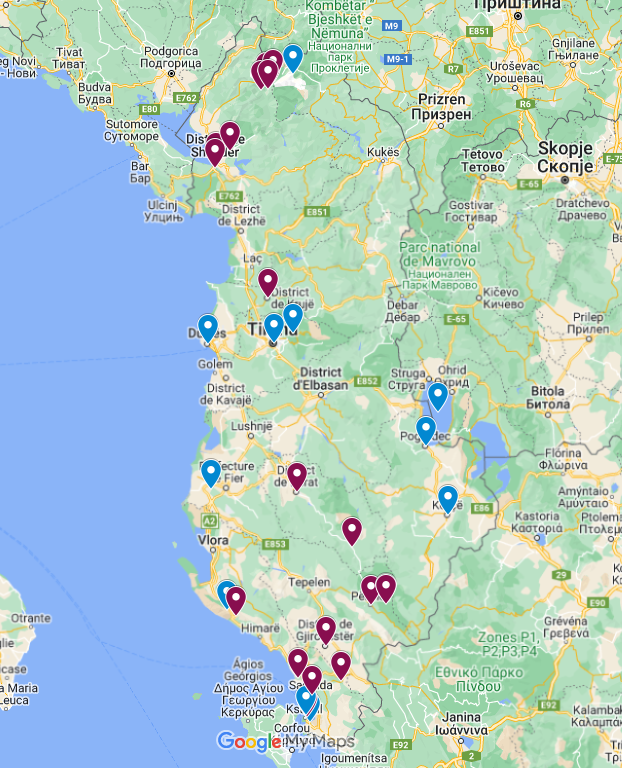 1 semaine en Albanie : itinéraire